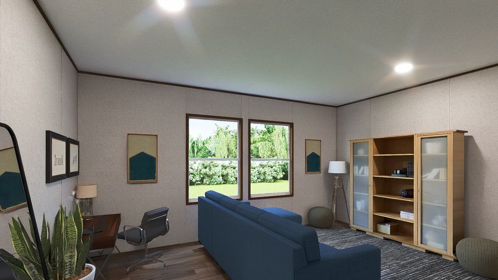 The REDWOOD Exterior. This Manufactured Mobile Home features 5 bedrooms and 3 baths.