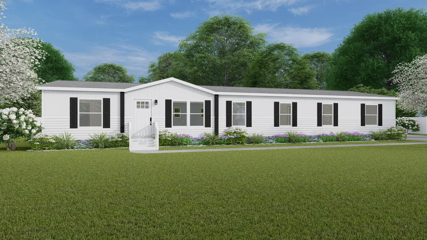 The SUMMIT Exterior. This Manufactured Mobile Home features 4 bedrooms and 3 baths.