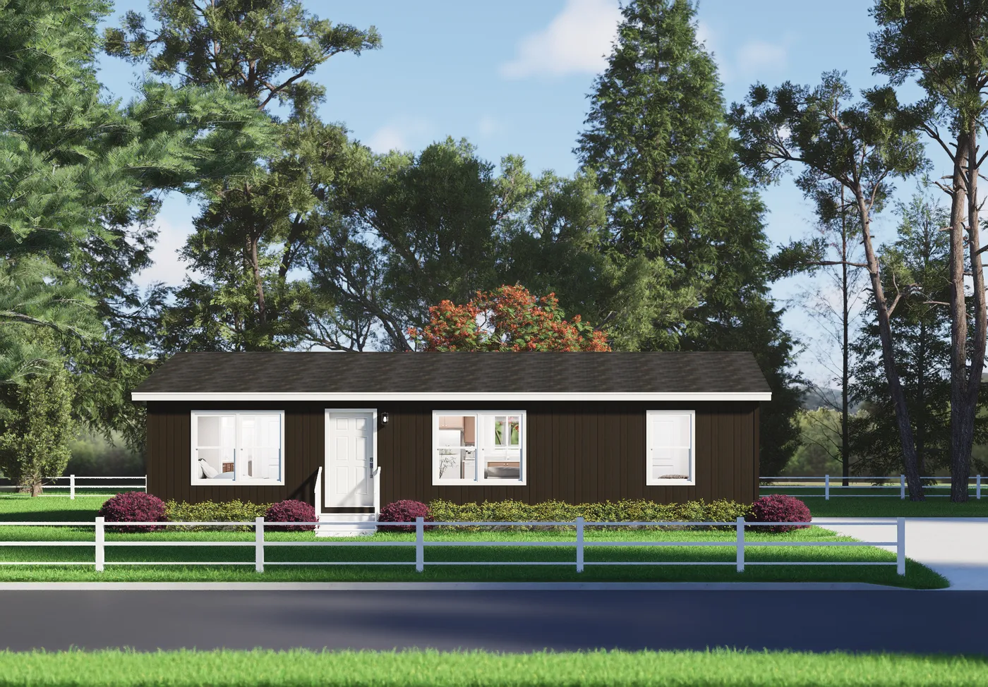 The 5015 IMAGINE Exterior. This Manufactured Mobile Home features 3 bedrooms and 2 baths.