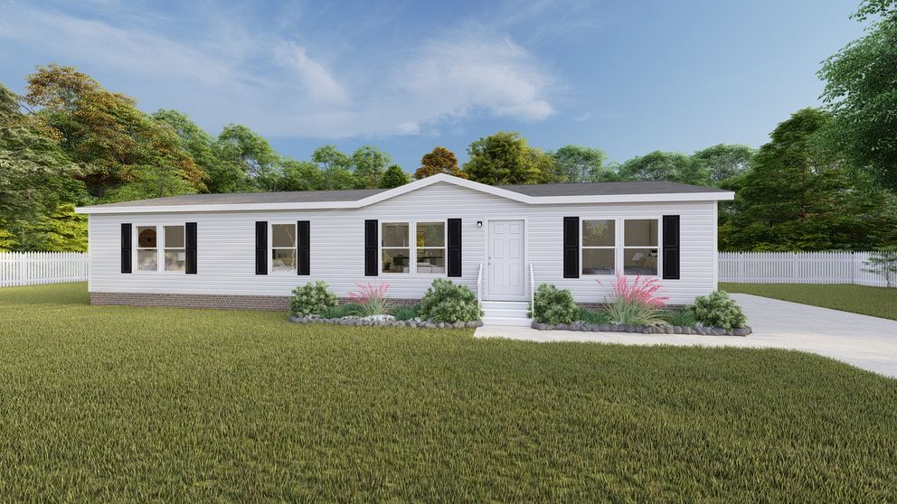 The HAVEN Exterior. This Manufactured Mobile Home features 3 bedrooms and 2 baths.