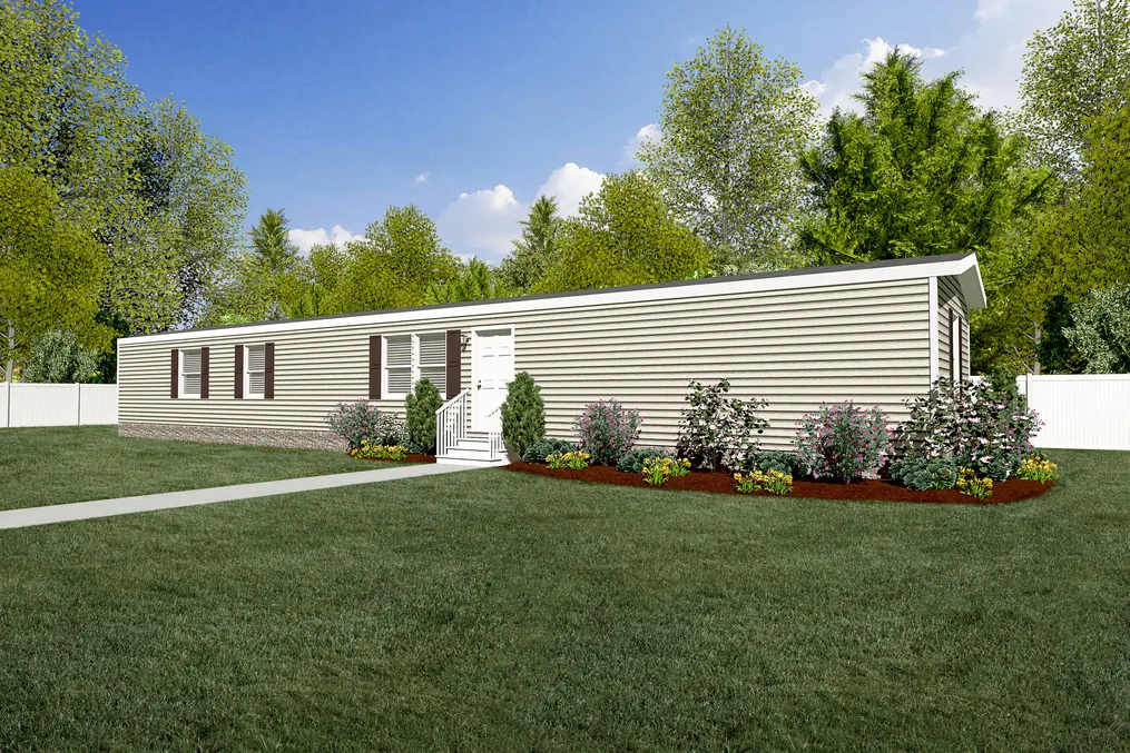 The ANNIVERSARY SPLASH Exterior. This Manufactured Mobile Home features 3 bedrooms and 2 baths.