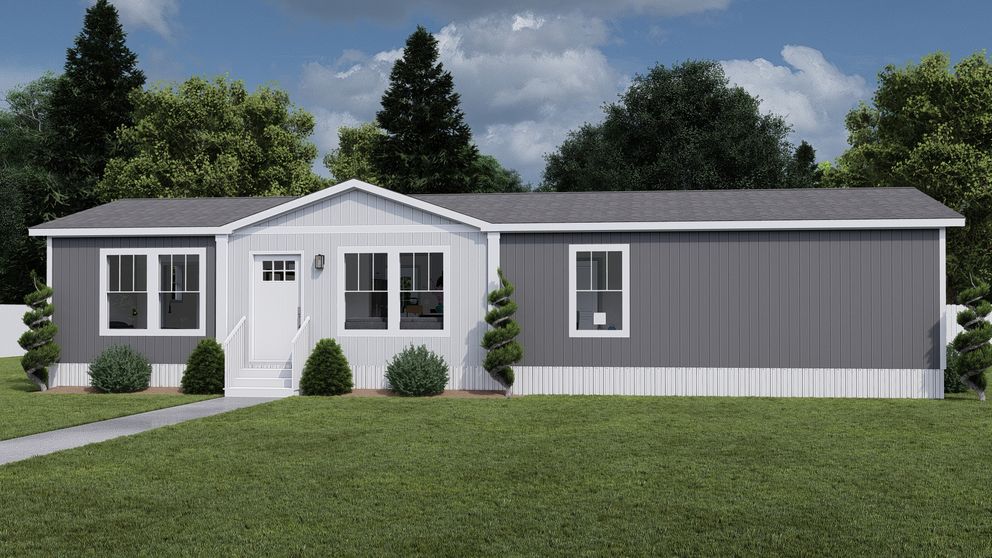 The MY GIRL Exterior. This Manufactured Mobile Home features 3 bedrooms and 2 baths.