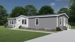 The LOVELY DAY Exterior. This Manufactured Mobile Home features 4 bedrooms and 2 baths.