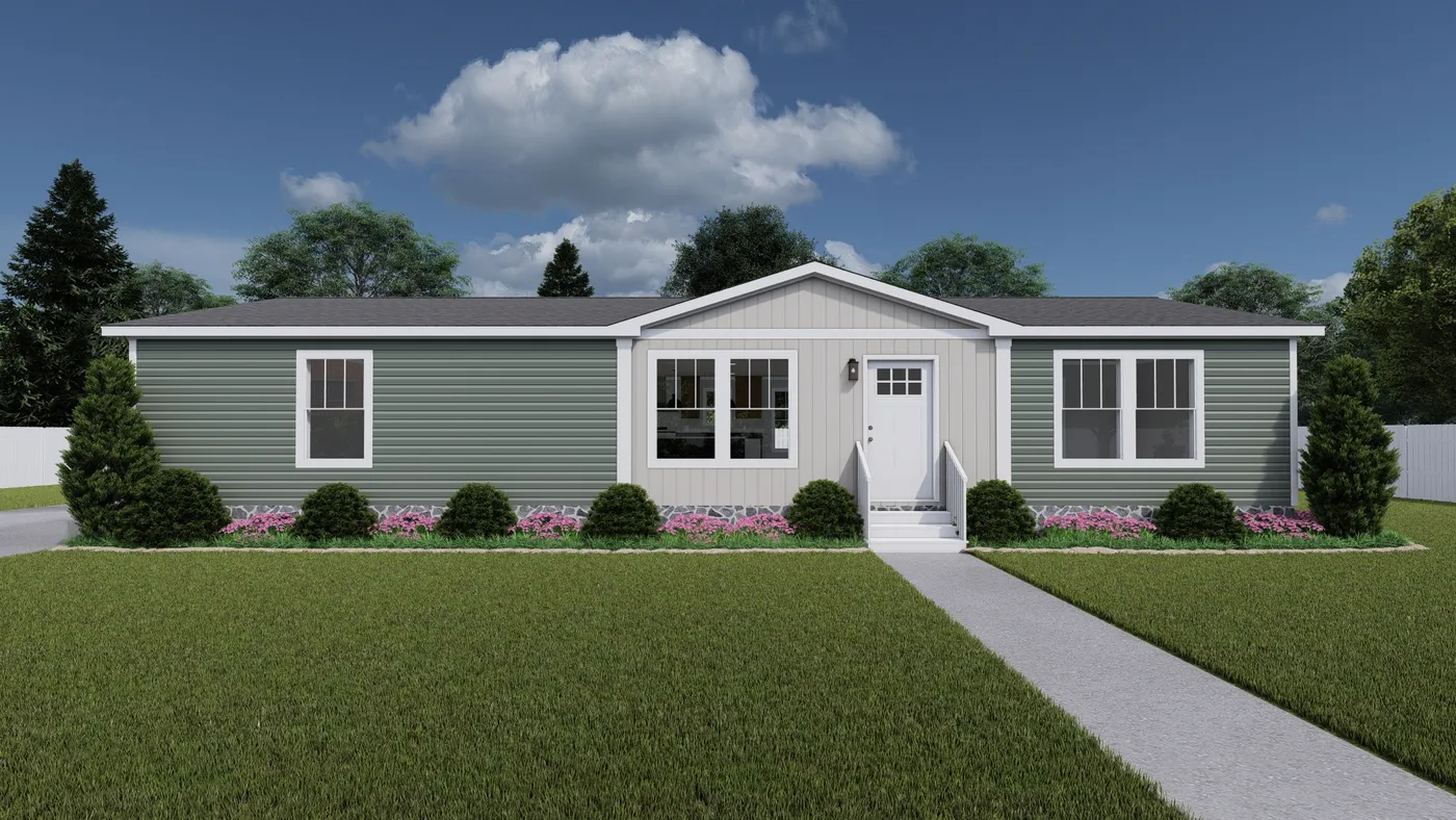 The LIMELIGHT Exterior. This Manufactured Mobile Home features 3 bedrooms and 2 baths.