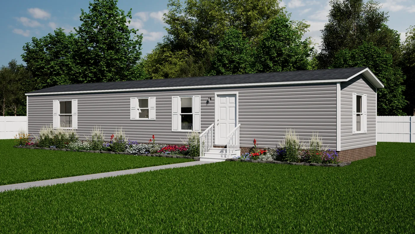 The ATLAS Exterior. This Manufactured Mobile Home features 2 bedrooms and 2 baths.