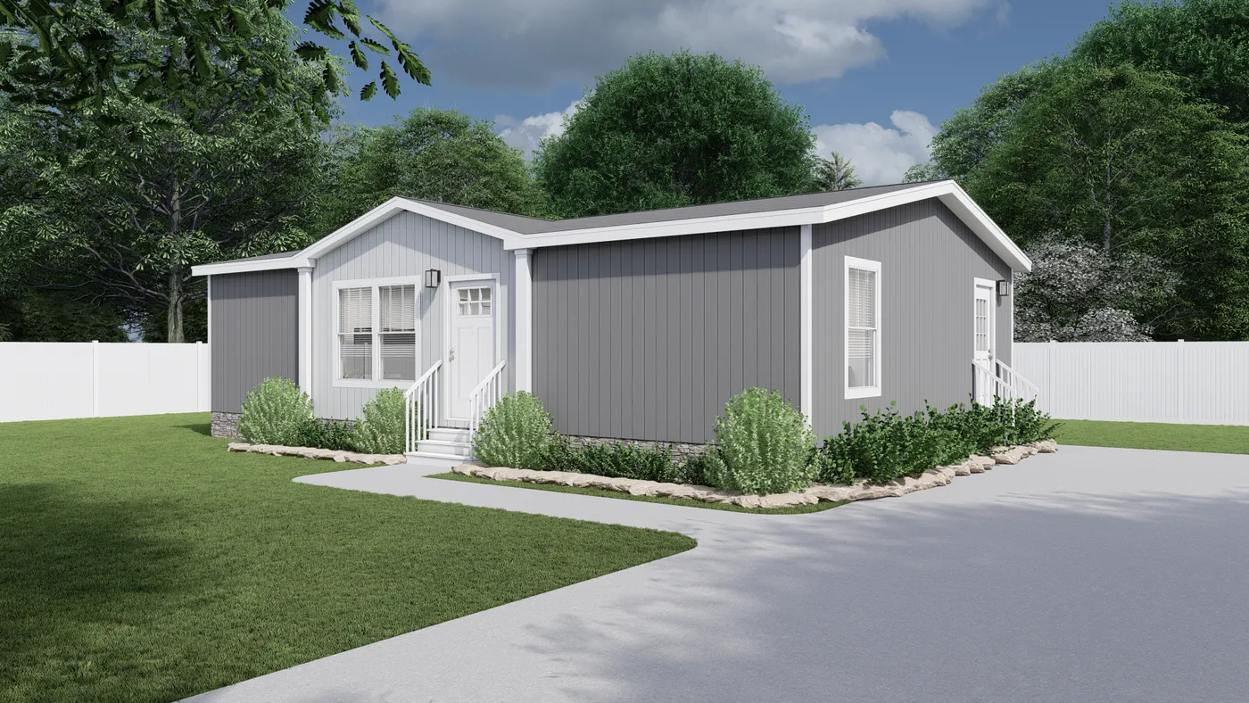 The SWEET DREAMS Exterior. This Modular Home features 3 bedrooms and 2 baths.
