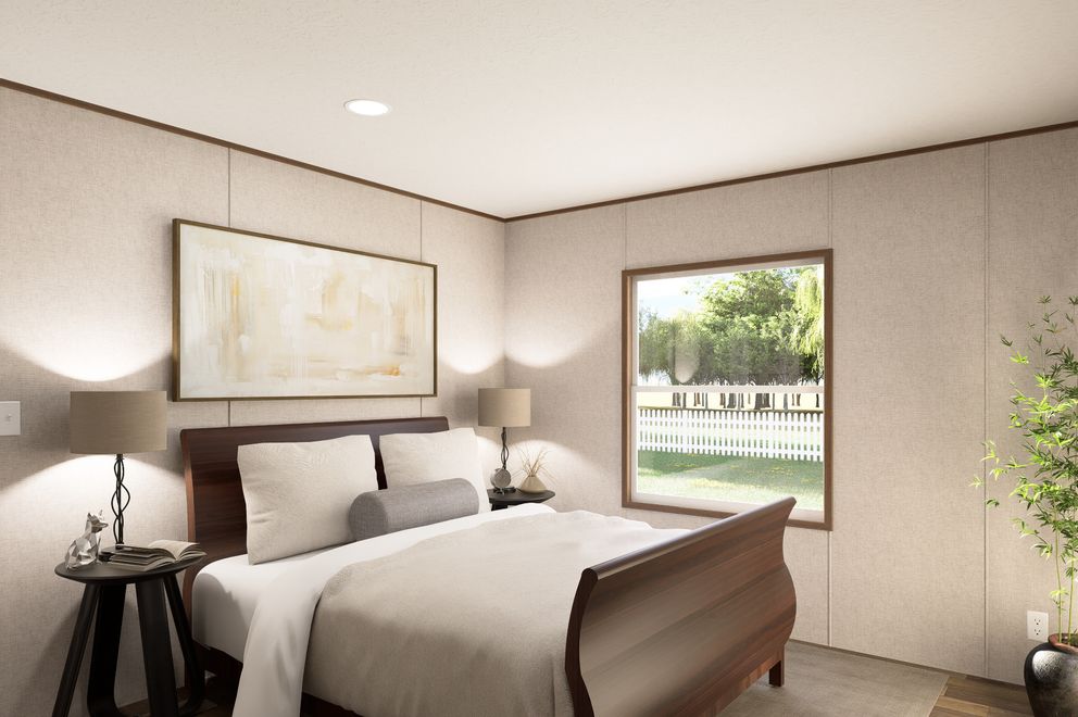 The MAGNOLIA Exterior. This Manufactured Mobile Home features 3 bedrooms and 2 baths.