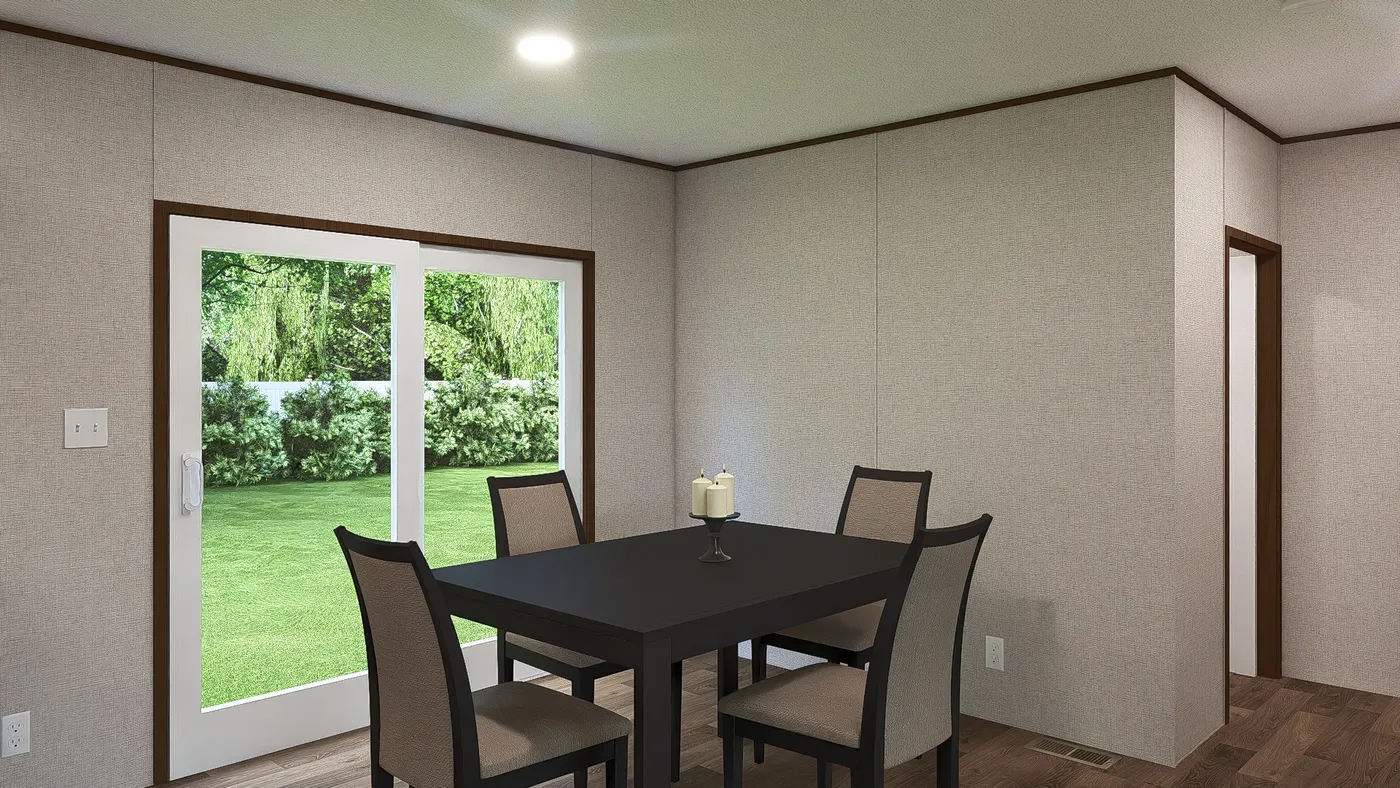 The SPRUCE Exterior. This Manufactured Mobile Home features 3 bedrooms and 2 baths.