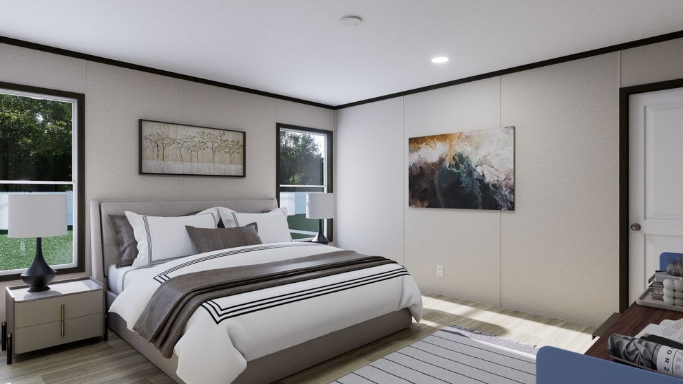 The THRIVE Exterior. This Manufactured Mobile Home features 4 bedrooms and 2 baths.