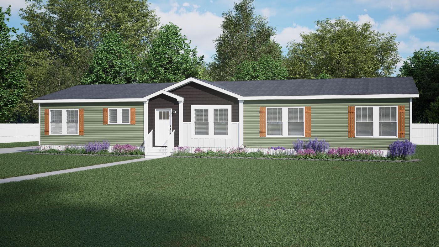 The BOUJEE PREMIER Exterior. This Manufactured Mobile Home features 4 bedrooms and 2 baths.