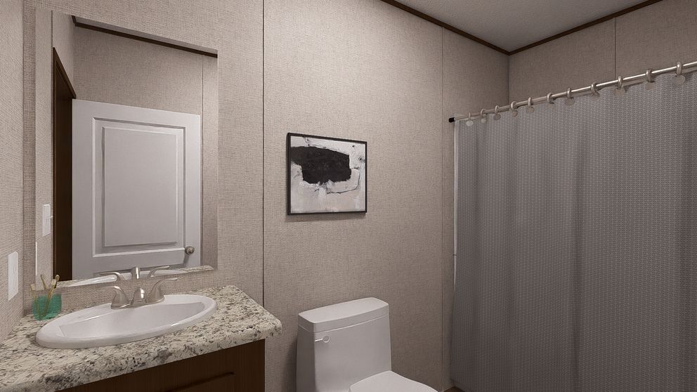 The REDWOOD Exterior. This Manufactured Mobile Home features 5 bedrooms and 3 baths.