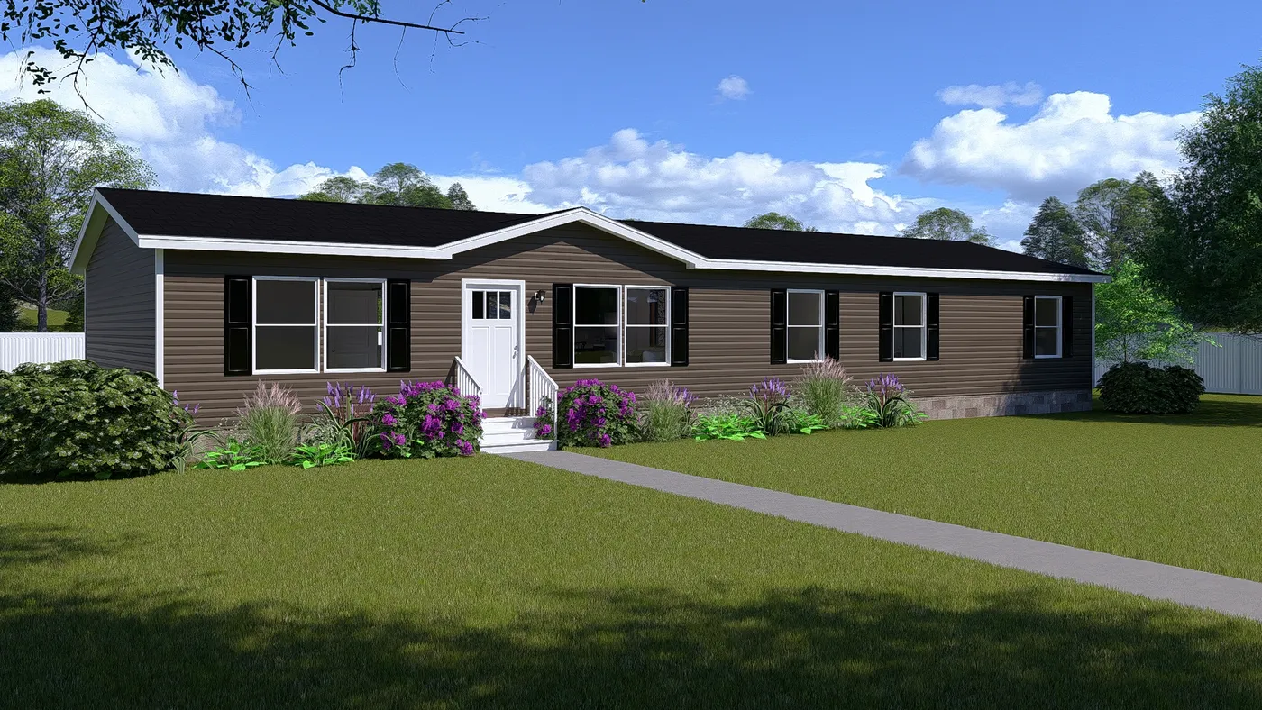The LEGEND 28X68 Exterior. This Manufactured Mobile Home features 4 bedrooms and 2 baths.
