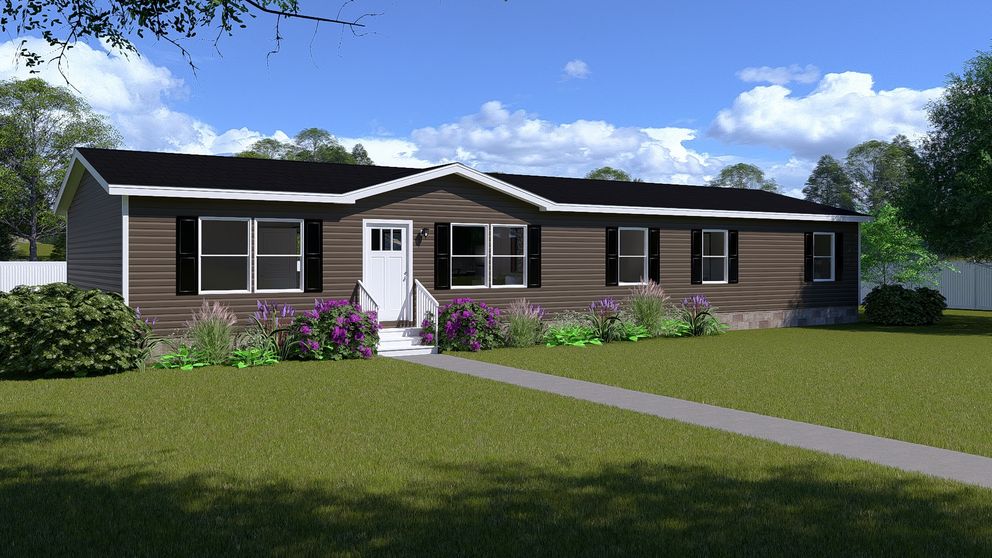 The LEGEND 28X68 Exterior. This Manufactured Mobile Home features 4 bedrooms and 2 baths.