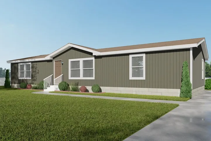 The K2760A Exterior. This Manufactured Mobile Home features 3 bedrooms and 2 baths.