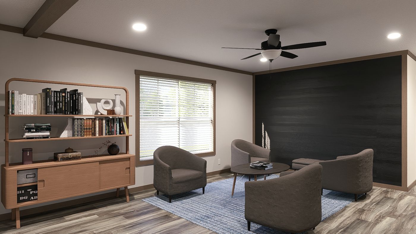 The NELLIE ELITE Exterior. This Manufactured Mobile Home features 4 bedrooms and 2 baths.