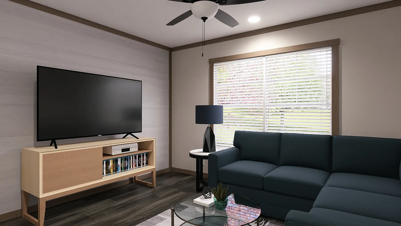 The FARM 4 FLEX Exterior. This Manufactured Mobile Home features 4 bedrooms and 3 baths.