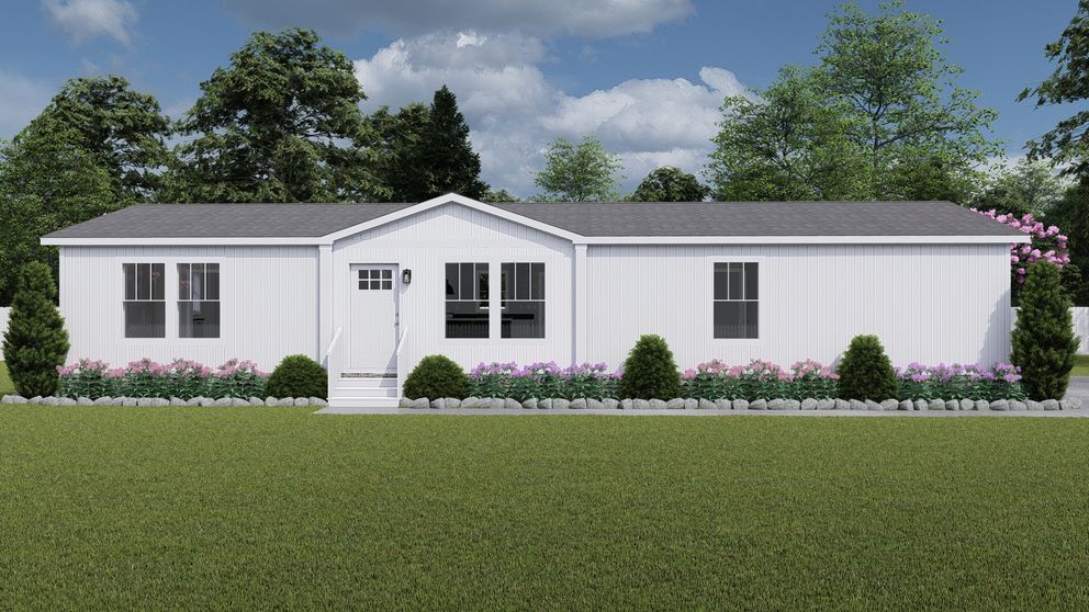 The BROWN EYED GIRL Exterior. This Manufactured Mobile Home features 4 bedrooms and 2 baths.