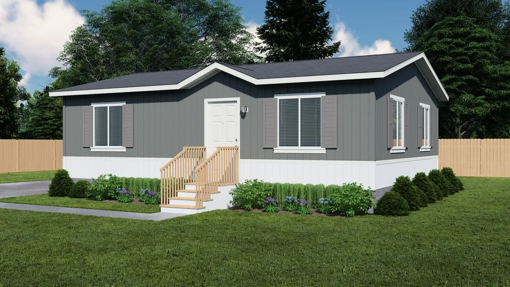 The FAIRPOINT 24322B Optional Cottage Exterior. This Manufactured Mobile Home features 2 bedrooms and 1 bath.