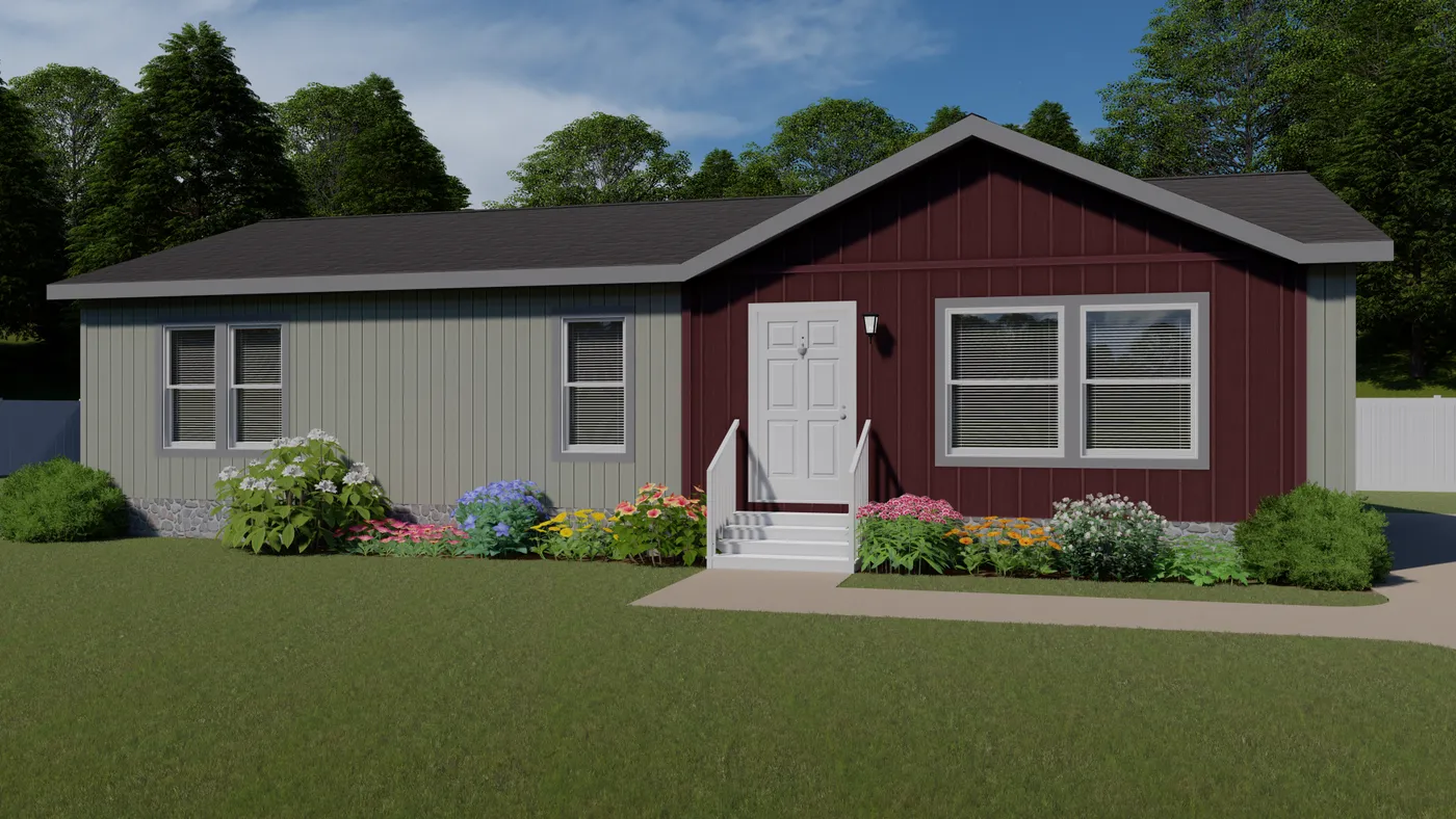 The 2017 COLUMBIA RIVER (NEW) Exterior. This Manufactured Mobile Home features 3 bedrooms and 2 baths.