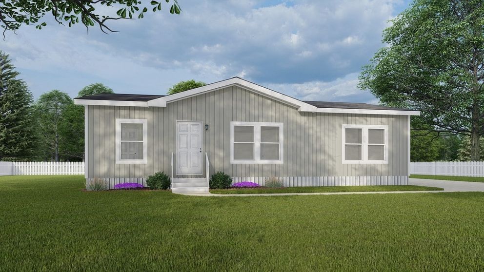 The K2744A Exterior. This Manufactured Mobile Home features 3 bedrooms and 2 baths.