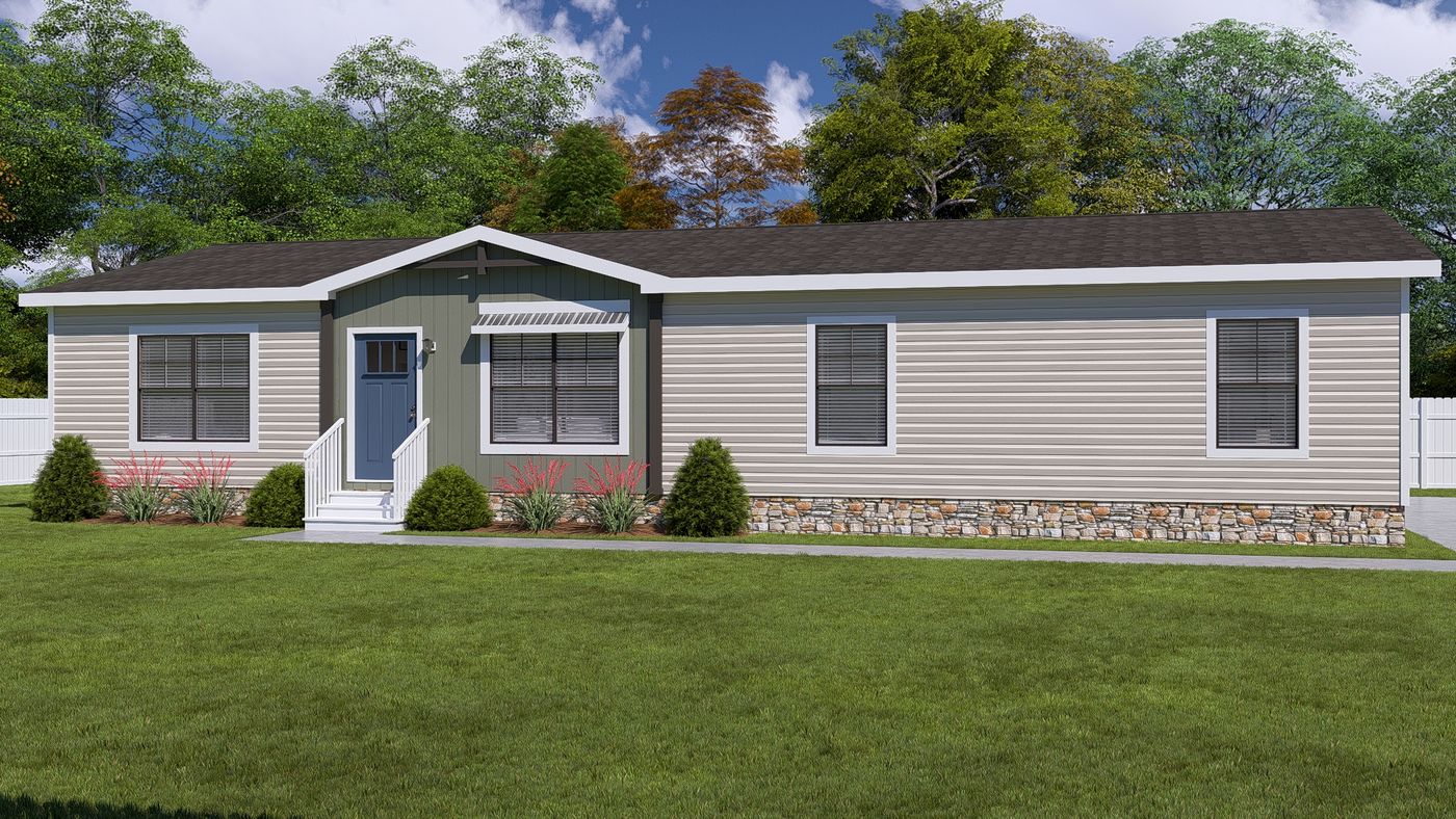 The ISABELLA ELITE Exterior. This Manufactured Mobile Home features 3 bedrooms and 2 baths.