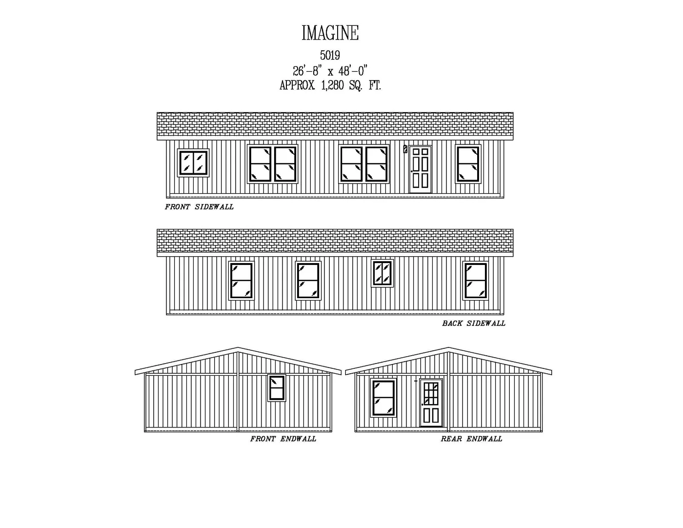 The 5019 IMAGINE Exterior. This Manufactured Mobile Home features 3 bedrooms and 2 baths.