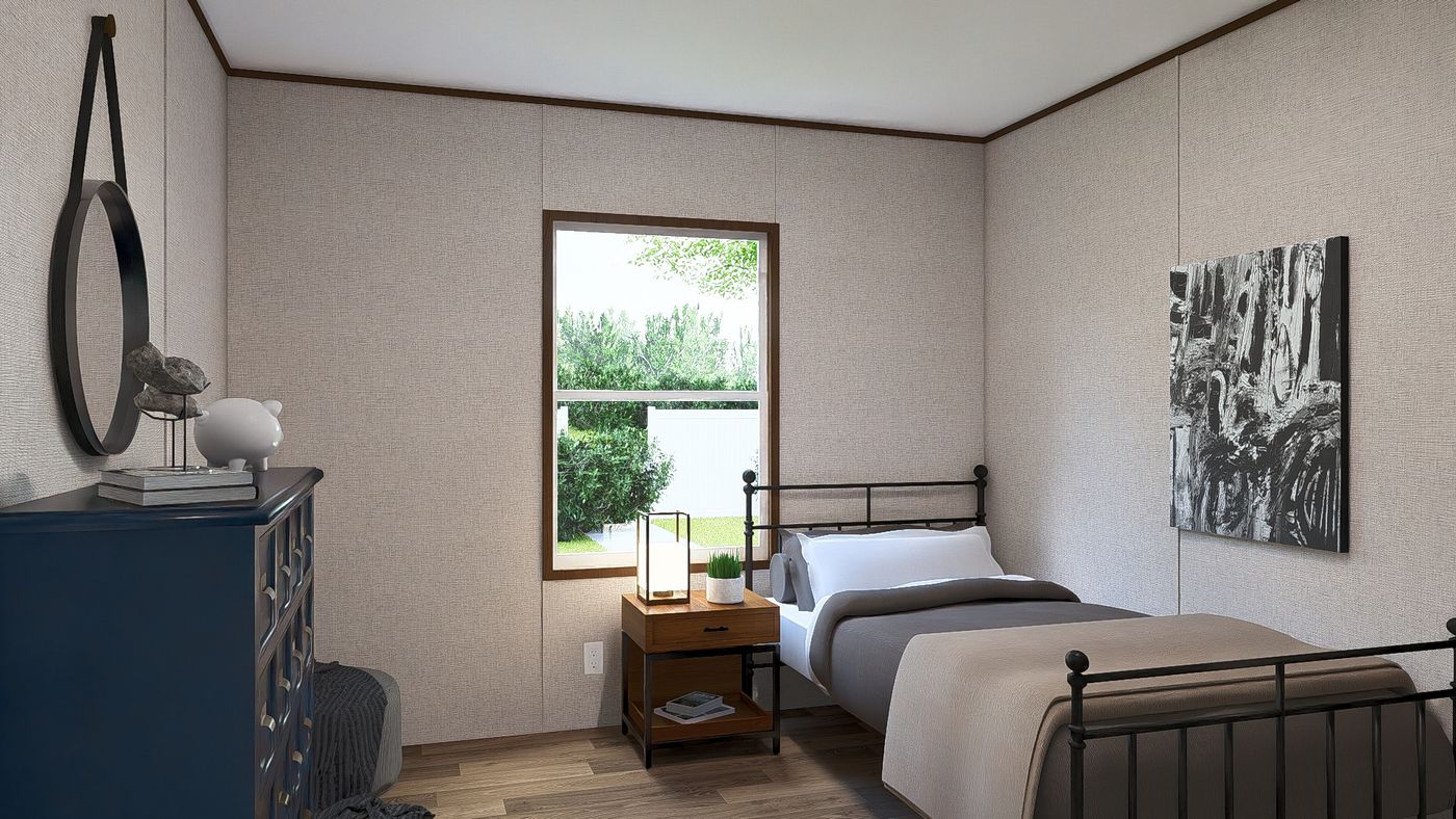 The MAPLE Exterior. This Manufactured Mobile Home features 3 bedrooms and 2 baths.