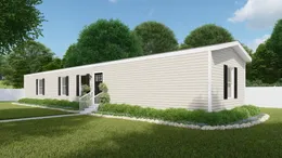 The DYNAMIC Exterior with Mist Vinyl. This Manufactured Mobile Home features 3 bedrooms and 2 baths.