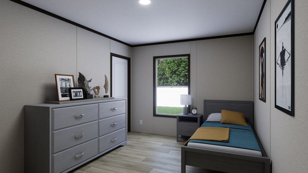 The THRIVE Exterior. This Manufactured Mobile Home features 4 bedrooms and 2 baths.