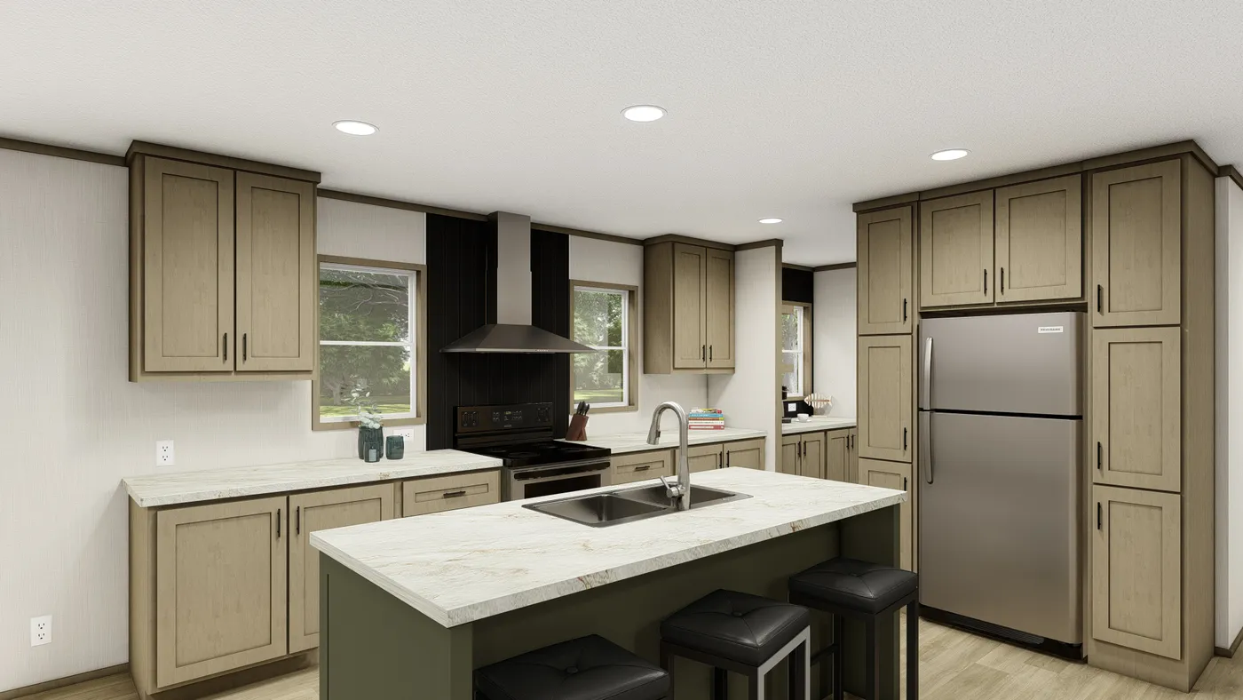 The SUMMIT Exterior. This Manufactured Mobile Home features 4 bedrooms and 3 baths.