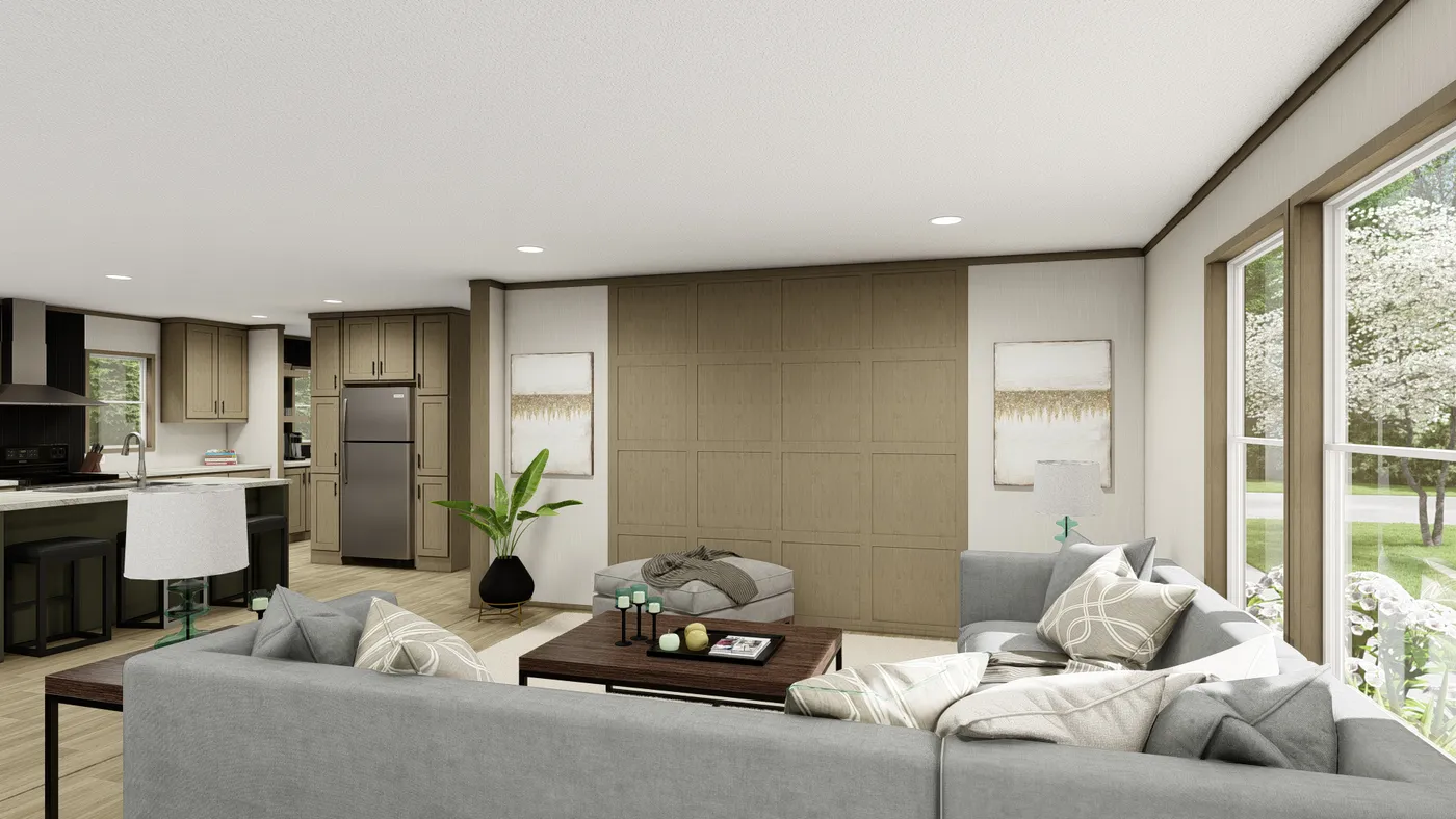 The SUMMIT Exterior. This Manufactured Mobile Home features 4 bedrooms and 3 baths.