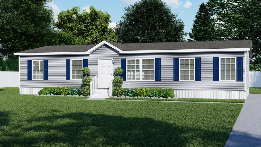 The ULTRA BREEZE EXCEL 28X52 Exterior. This Manufactured Mobile Home features 3 bedrooms and 2 baths.