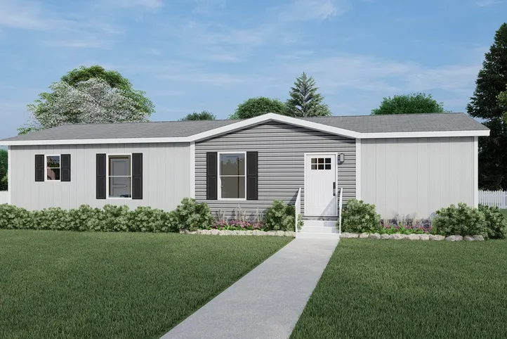 Colonial - Flint. The COOK Exterior. This Manufactured Mobile Home features 3 bedrooms and 2 baths.