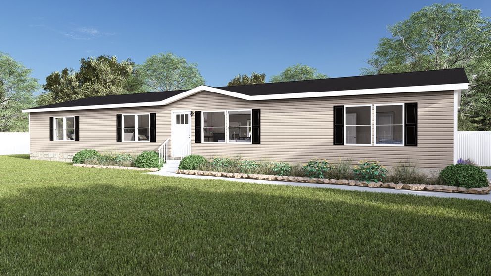 The ULTRA FLEX Exterior. This Manufactured Mobile Home features 4 bedrooms and 2 baths.