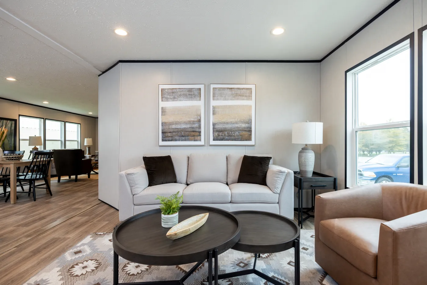 The PLATINUM ANNIVERSARY Exterior. This Manufactured Mobile Home features 3 bedrooms and 2 baths.