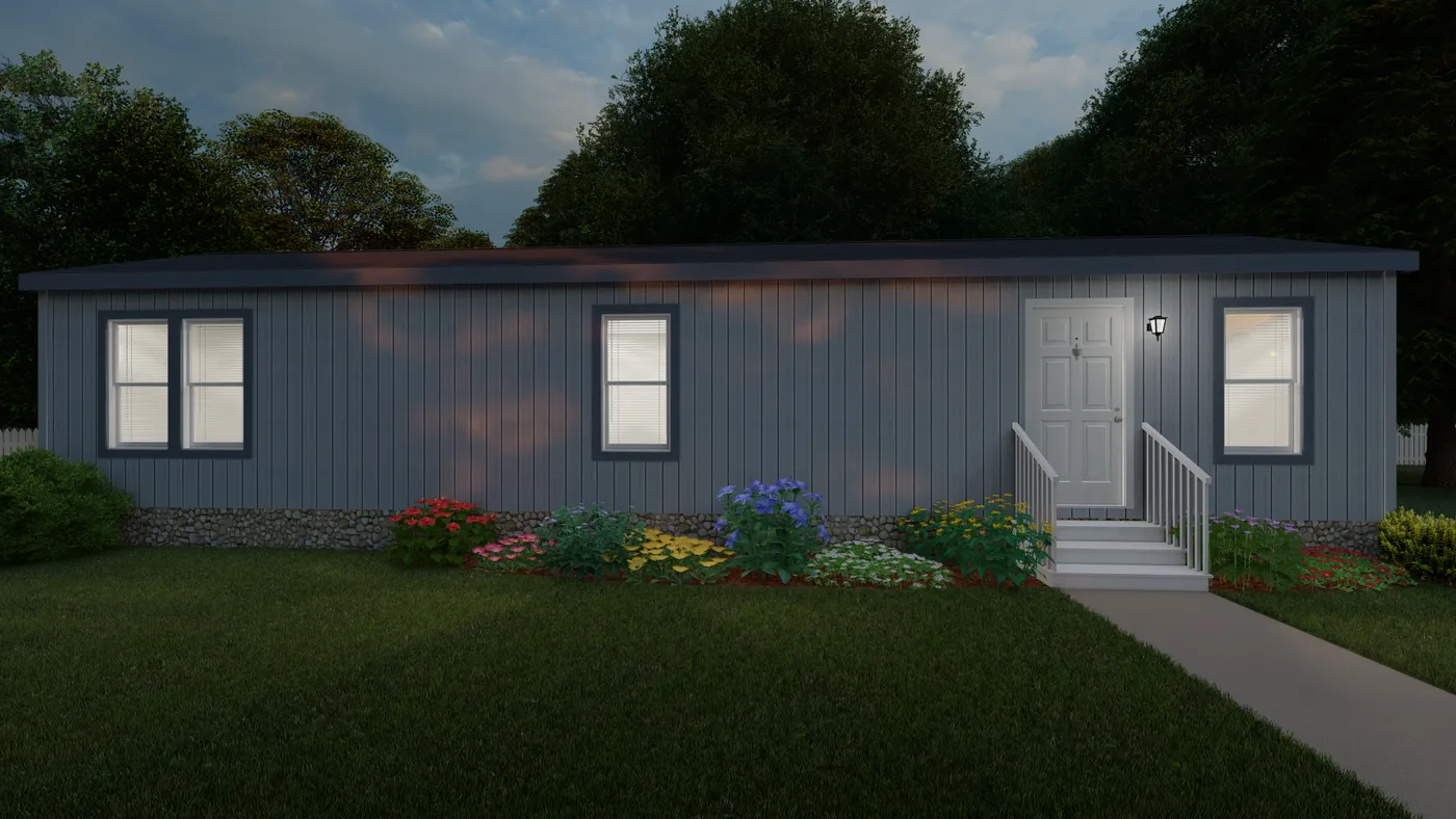 The 1006 COLUMBIA RIVER Exterior. This Manufactured Mobile Home features 2 bedrooms and 2 baths.