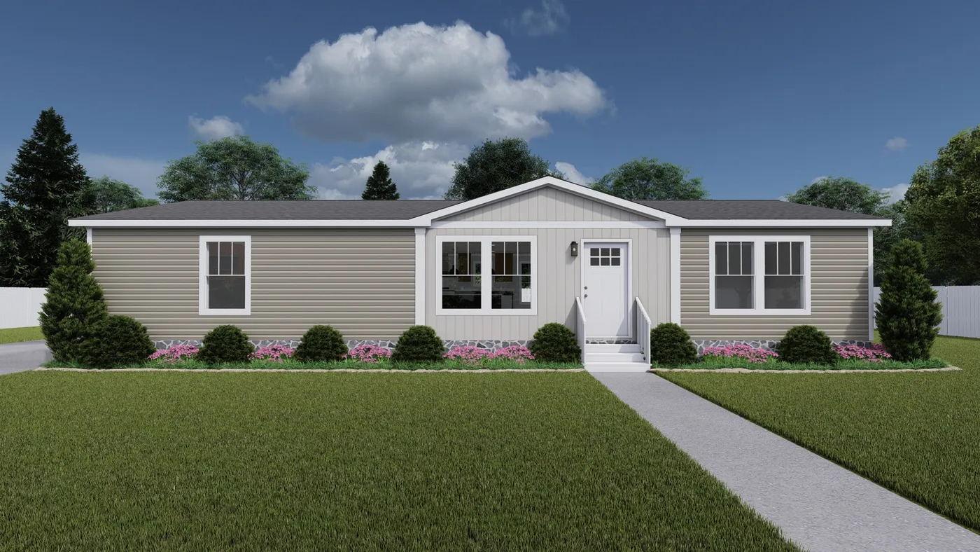The LIMELIGHT Exterior. This Manufactured Mobile Home features 3 bedrooms and 2 baths.