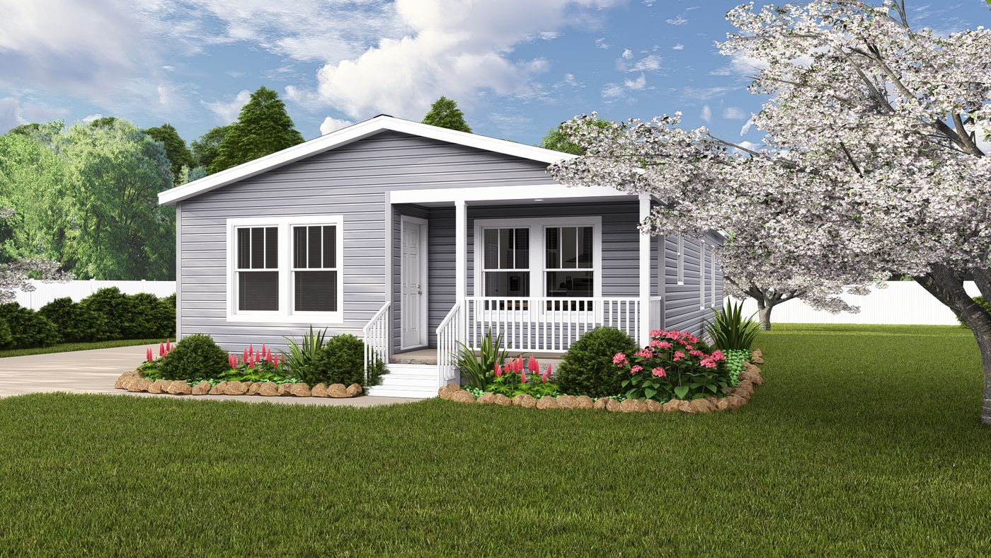 The DAYLIGHT/4828-MS058 SECT Exterior. This Manufactured Mobile Home features 3 bedrooms and 2 baths.
