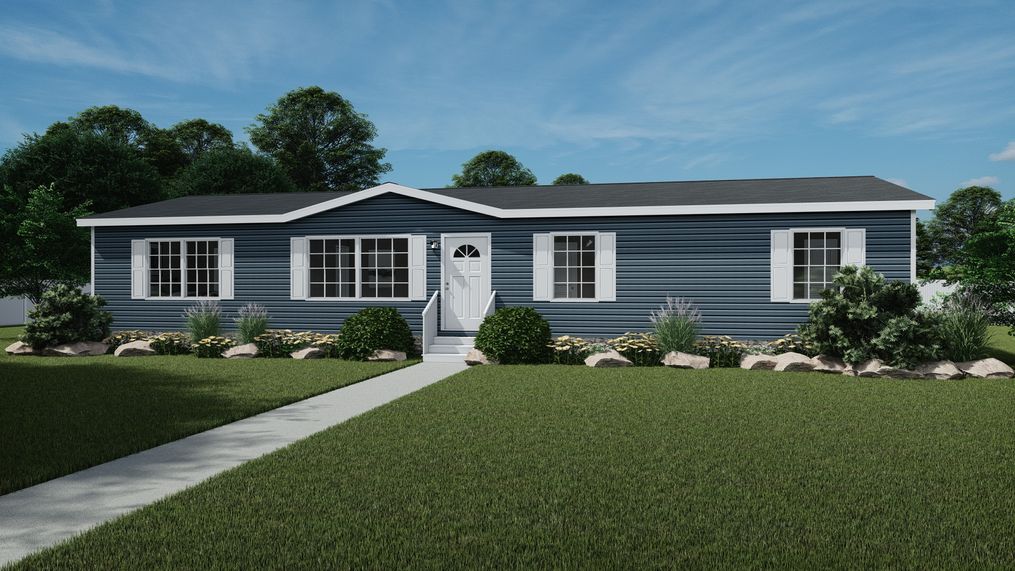 The ULTRA PRO 3 BR 28X60 Exterior. This Manufactured Mobile Home features 3 bedrooms and 2 baths.