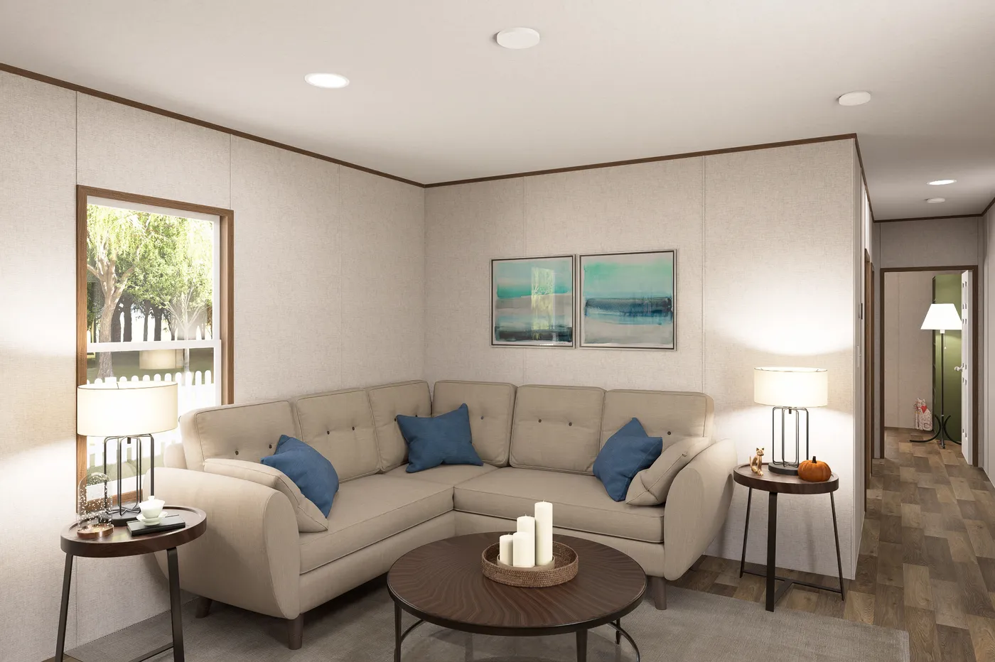 The HICKORY Exterior. This Manufactured Mobile Home features 3 bedrooms and 2 baths.