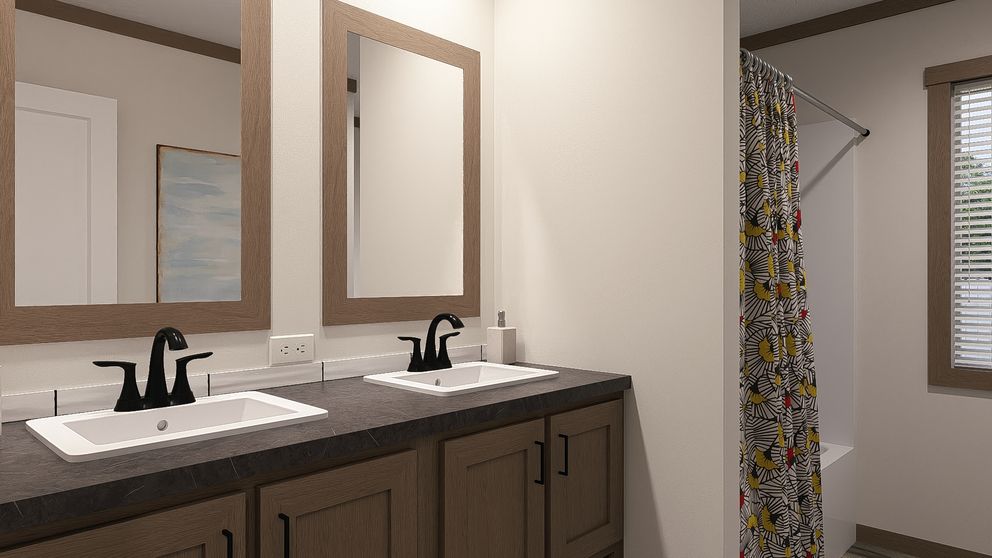 The NELLIE ELITE Exterior. This Manufactured Mobile Home features 4 bedrooms and 2 baths.