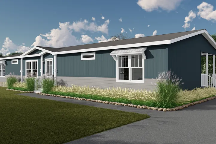 The THE CHANEL Exterior. This Manufactured Mobile Home features 4 bedrooms and 3 baths.
