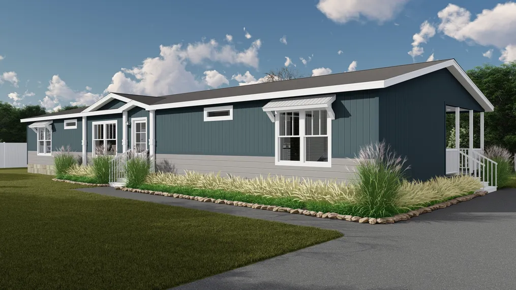 The THE CHANEL Exterior. This Manufactured Mobile Home features 4 bedrooms and 3 baths.