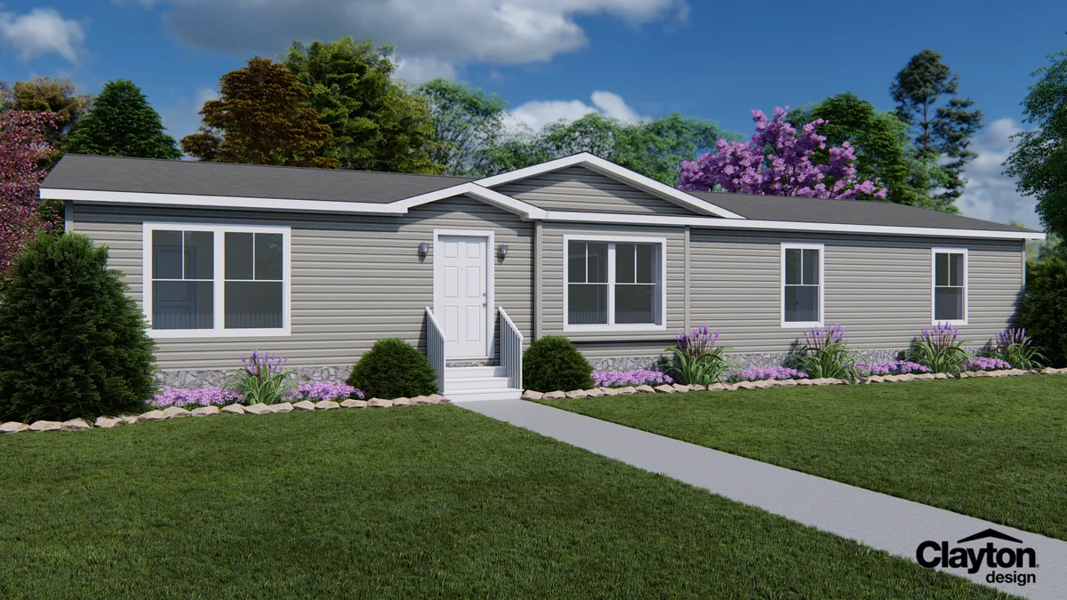 The LEGACY 69 Exterior. This Manufactured Mobile Home features 4 bedrooms and 2 baths.