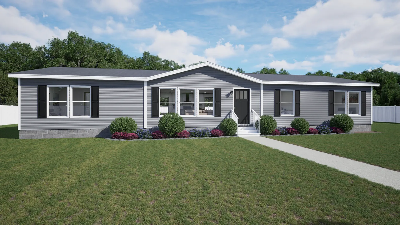 The EMPOWER Exterior. This Manufactured Mobile Home features 4 bedrooms and 2 baths.