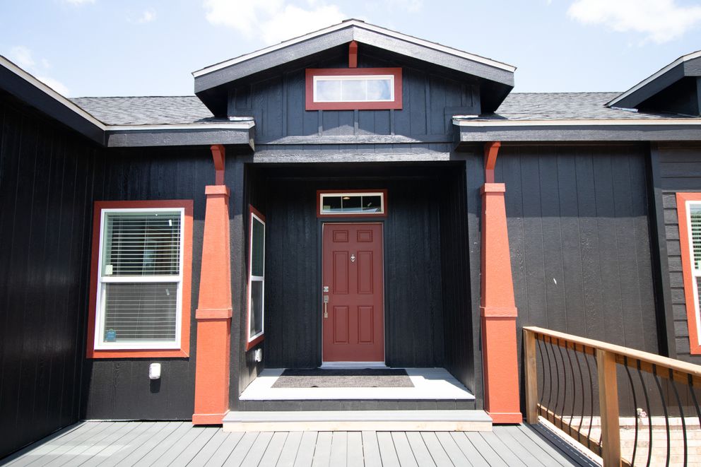 The K4568A Exterior. This Manufactured Mobile Home features 4 bedrooms and 3 baths.