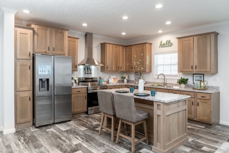 The 1717 BELLA VISTA HUD Exterior. This Manufactured Mobile Home features 4 bedrooms and 2 baths.
