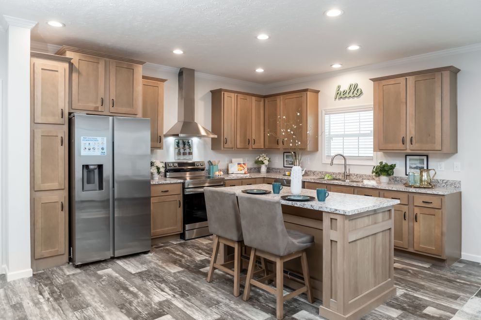 The 1717 BELLA VISTA HUD Exterior. This Manufactured Mobile Home features 4 bedrooms and 2 baths.