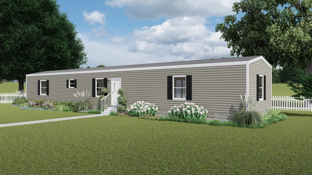 The SPLENDOR Exterior. This Manufactured Mobile Home features 3 bedrooms and 2 baths.