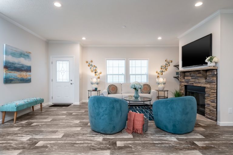 The 1717 BELLA VISTA HUD Exterior. This Manufactured Mobile Home features 4 bedrooms and 2 baths.